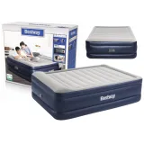 Dmuchany materac dwuosobowy Bestway 203x152x61 cm rozłożony do spania