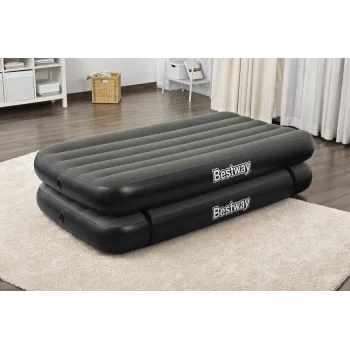 Materac dmuchany Bestway 67922 jako łóżko piętrowe złożone z dwóch części