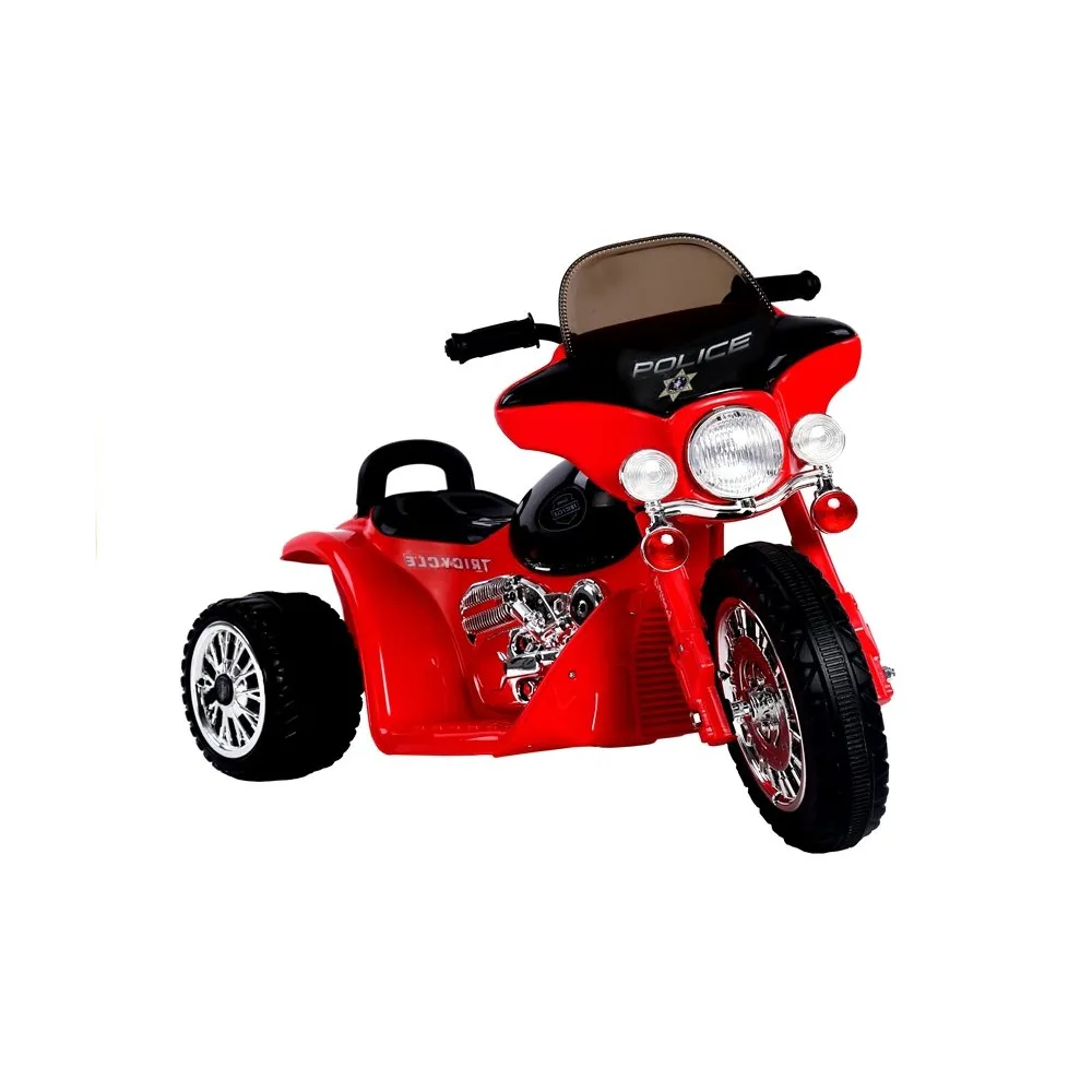 Czerwony motor na akumulator dla dzieci JT568 z realistycznymi detalami