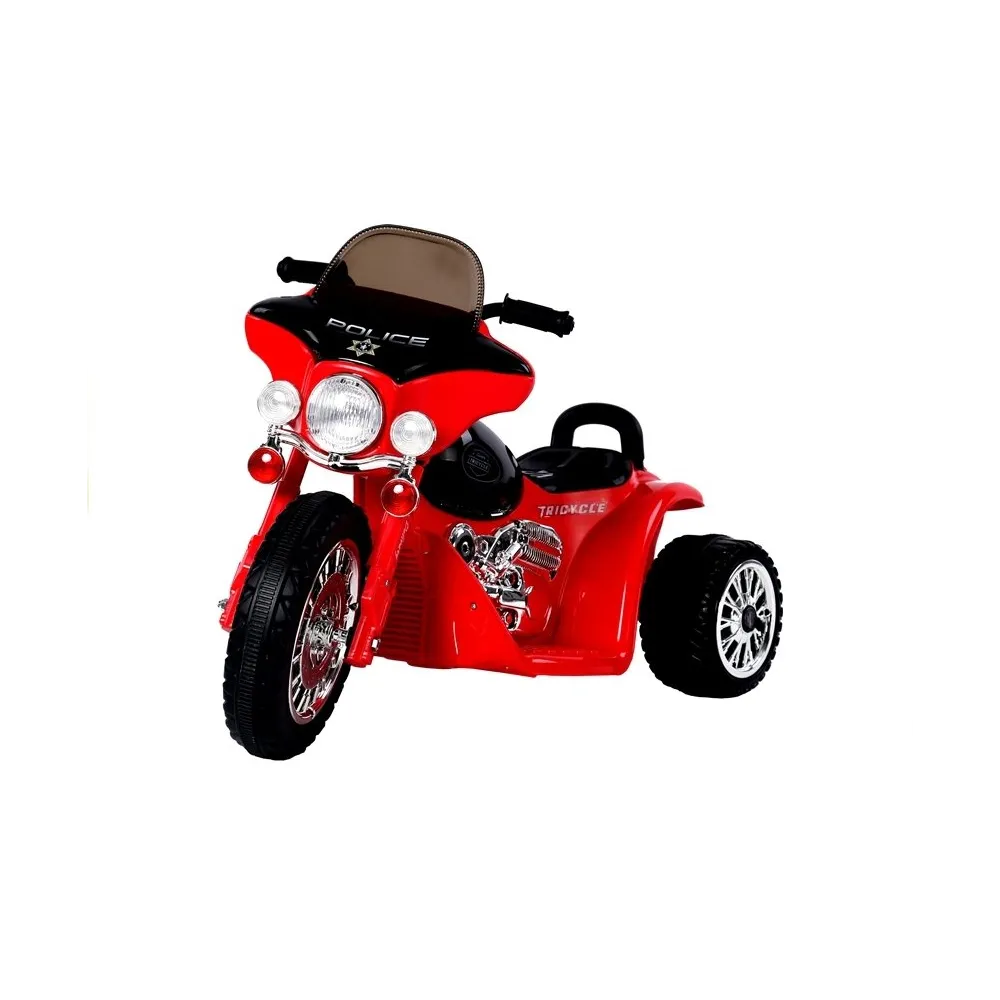 Nowoczesny pojazd elektryczny dla malucha w jaskrawoczerwonym kolorze