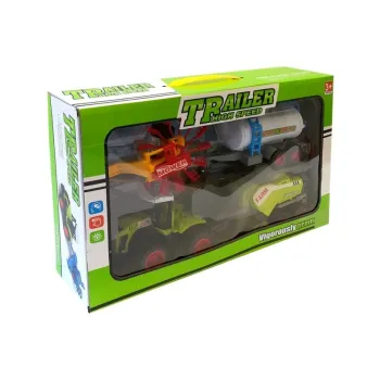 Scenka zabawy autkami farmerskimi rozwijająca wyobraźnię malucha