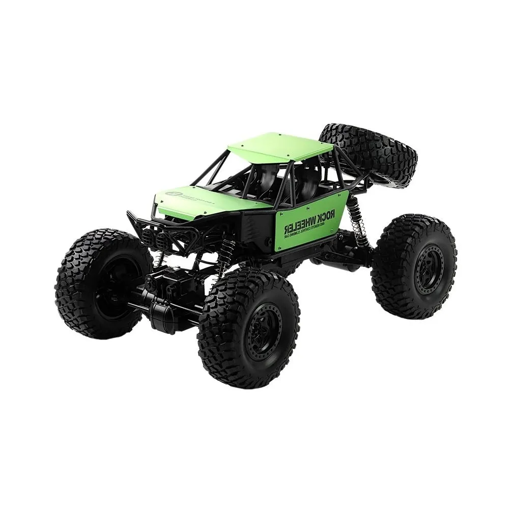 Zielony Monster Truck na resorach z pilotem 2,4 GHz