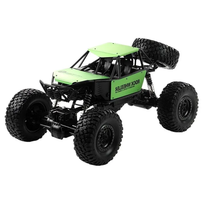 Zielony Monster Truck na resorach z pilotem 2,4 GHz