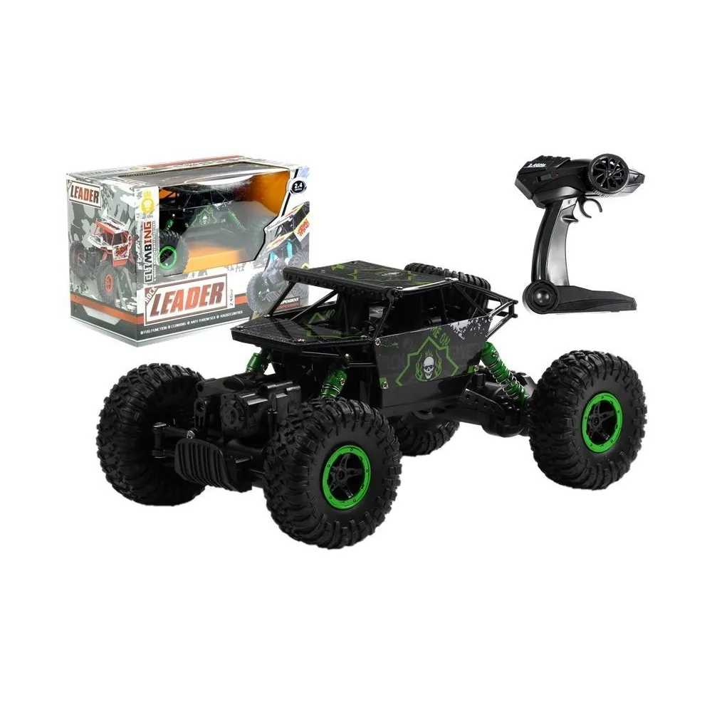 Zielone auto zdalnie sterowane 1:18 idealne dla dzieci i młodzieży