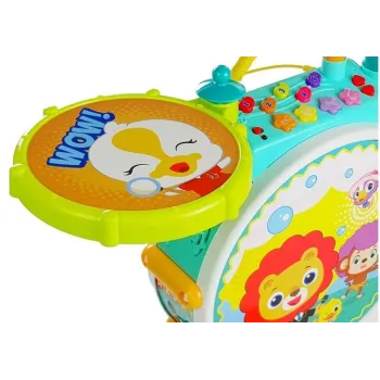 Instrument muzyczny dla dziecka z gumowymi pałeczkami i wesołymi melodiami