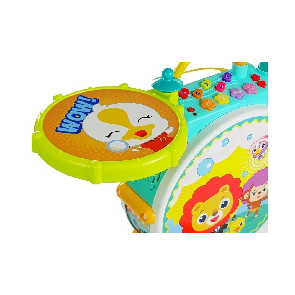 Instrument muzyczny dla dziecka z gumowymi pałeczkami i wesołymi melodiami