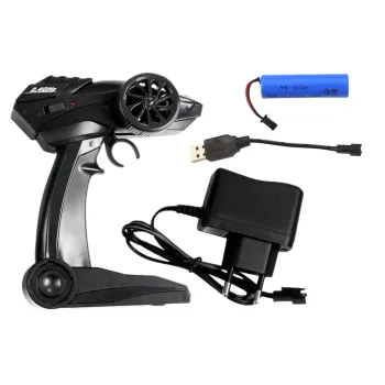 Zestaw: auto Jeep R/C, pilot, ładowarka i akumulator