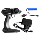 Zestaw: auto Jeep R/C, pilot, ładowarka i akumulator