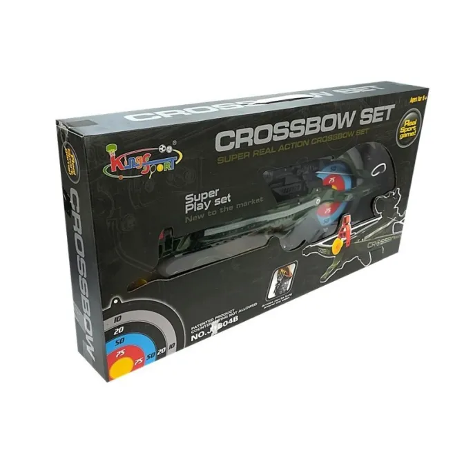 Zestaw łuczniczy z kuszą, bełtami i celownikiem laserowym