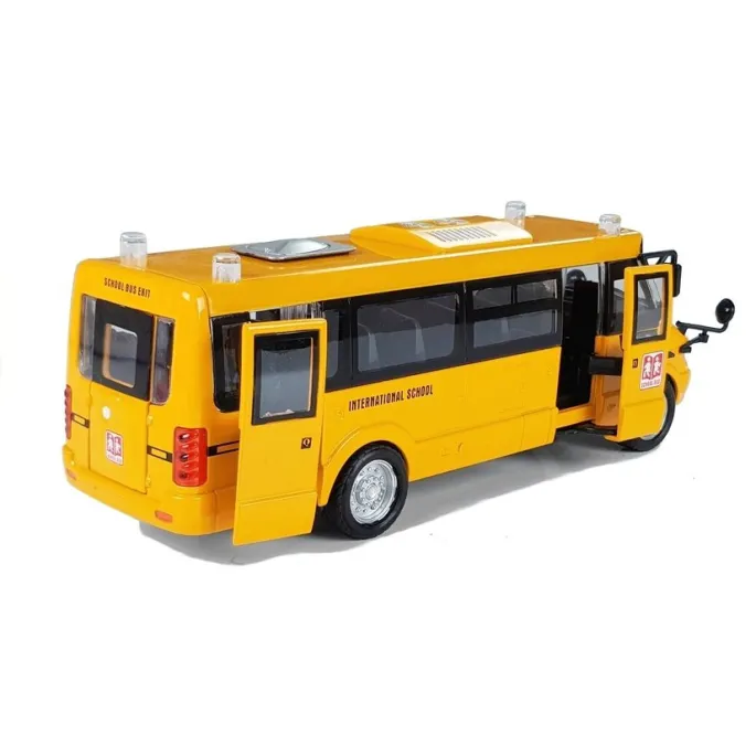 Autobus szkolny zabawkowy z efektami świetlnymi i dźwiękowymi