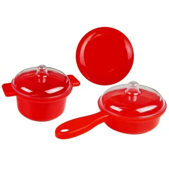 Kolorowa kuchnia z piekarnikiem i ruchomym zegarem dla najmłodszych