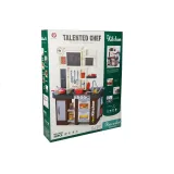 Bezpieczna kuchnia zabawkowa z akcesoriami dla dzieci