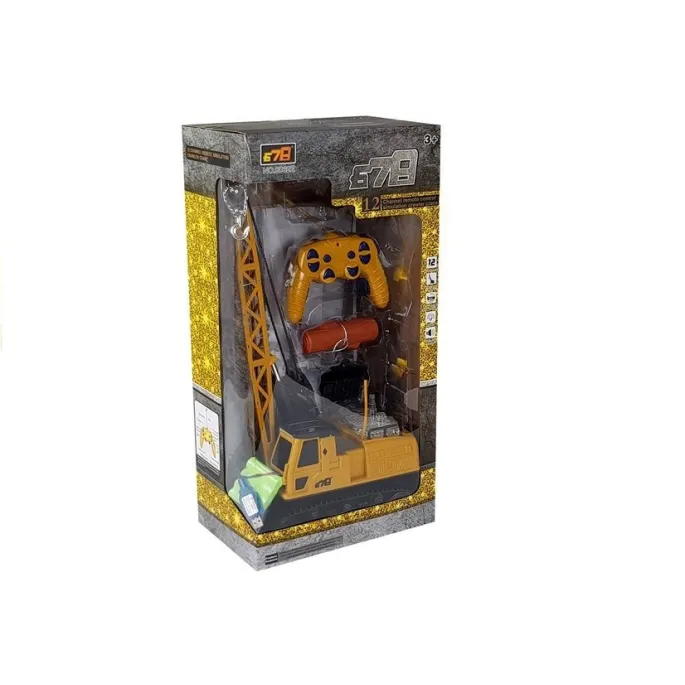 Efektowny dźwig RC z ruchomą kabiną i realistycznymi funkcjami