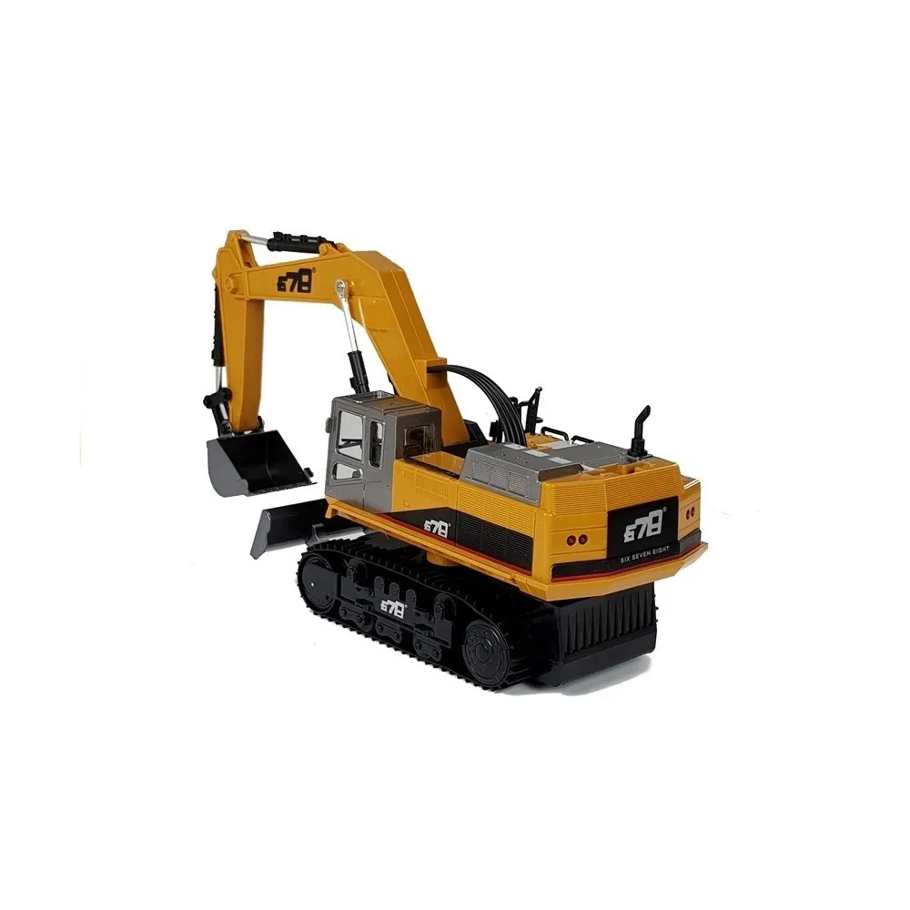 Koparka z ruchomym ramieniem i łyżką do zabawy w piasku