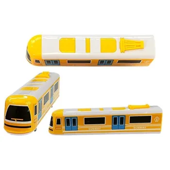 Zbliżenie na kolorowe wagony Pendolino do zabawy