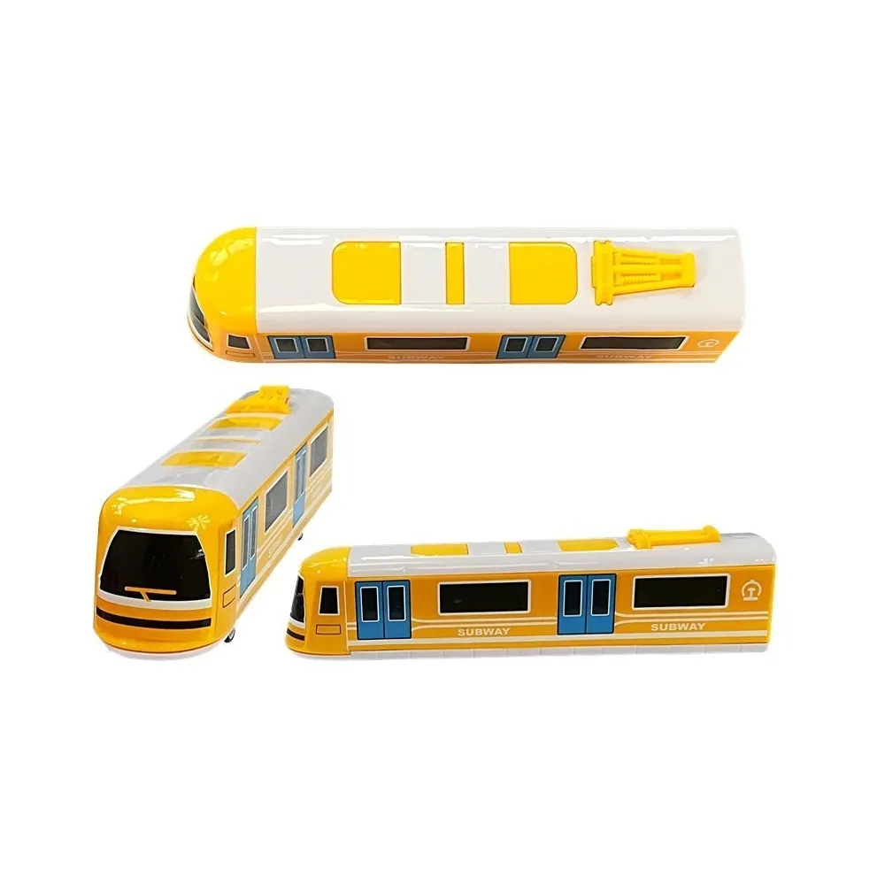 Zbliżenie na kolorowe wagony Pendolino do zabawy