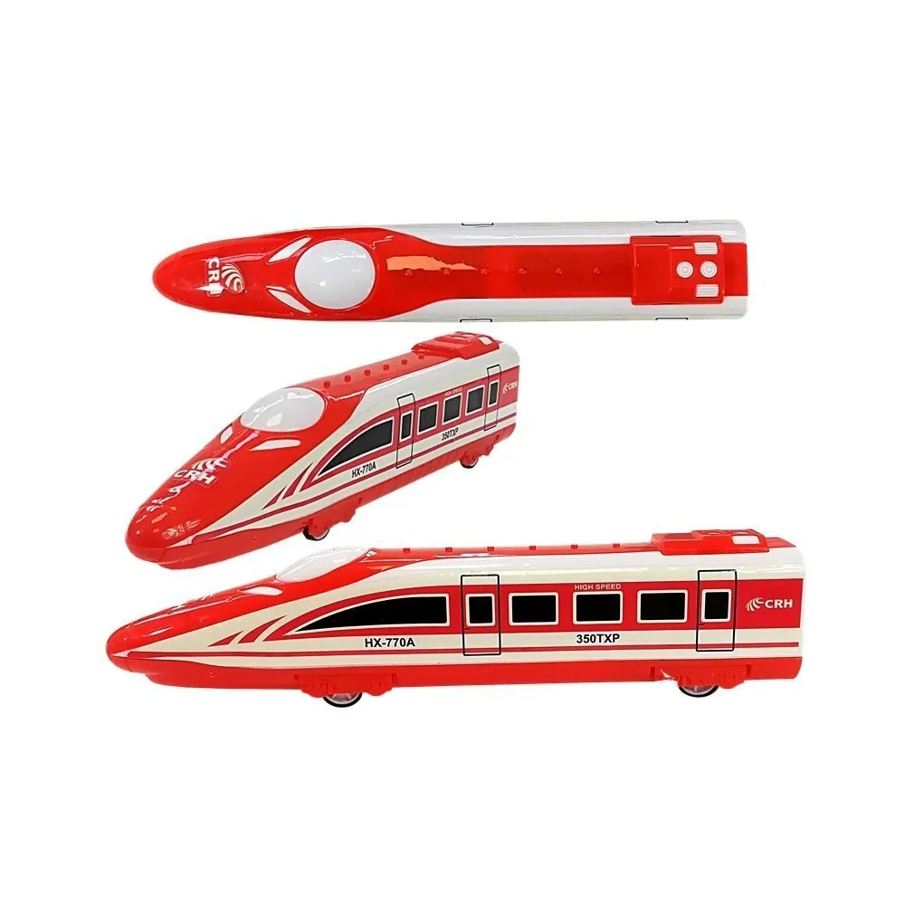 Realistyczne wagony Pendolino z detalami okien i drzwi