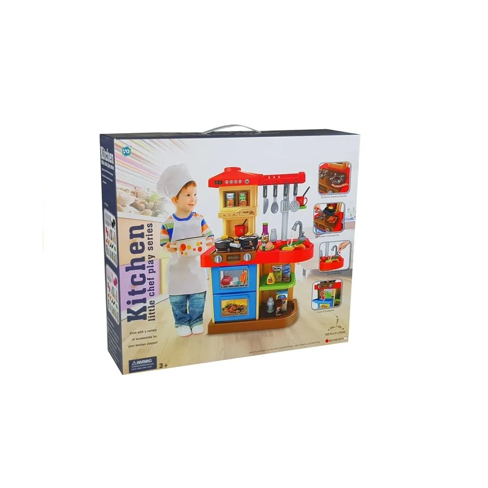 Edukacyjna kuchnia do zabawy dla malucha w wieku od 3 lat