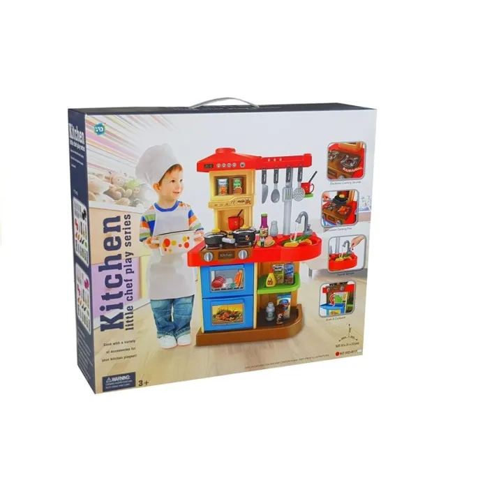 Edukacyjna kuchnia do zabawy dla malucha w wieku od 3 lat