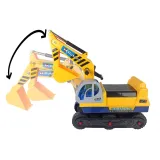 Jeździk żółty z siedziskiem i ergonomicznymi uchwytami dla dziecka