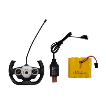 Czerwony pojazd strażacki R/C z solidnego plastiku, idealny na prezent