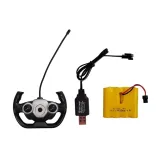 Czerwony pojazd strażacki R/C z solidnego plastiku, idealny na prezent