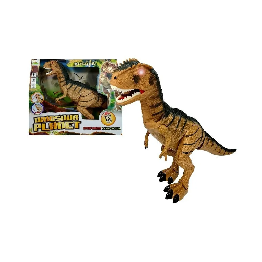Interaktywny dinozaur Tyranozaur z efektami dźwiękowymi i świetlnymi