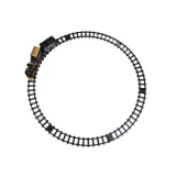 Edukacyjny zestaw kolejowy z lokomotywą, wagonem i torami