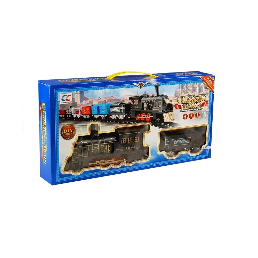 Kreatywna kolejka Classic Lokomotywa + Wagon Tory dla dzieci i dorosłych