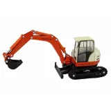 Zabawka koparka 1:50 z gumowymi gąsienicami i detalicznym wykończeniem