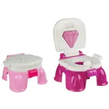 Zbliżenie na szczegół nocnika z ozdobą w kształcie diamentu