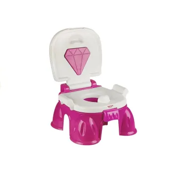 Podest do nauki higieny w różowym kolorze z antypoślizgową powłoką