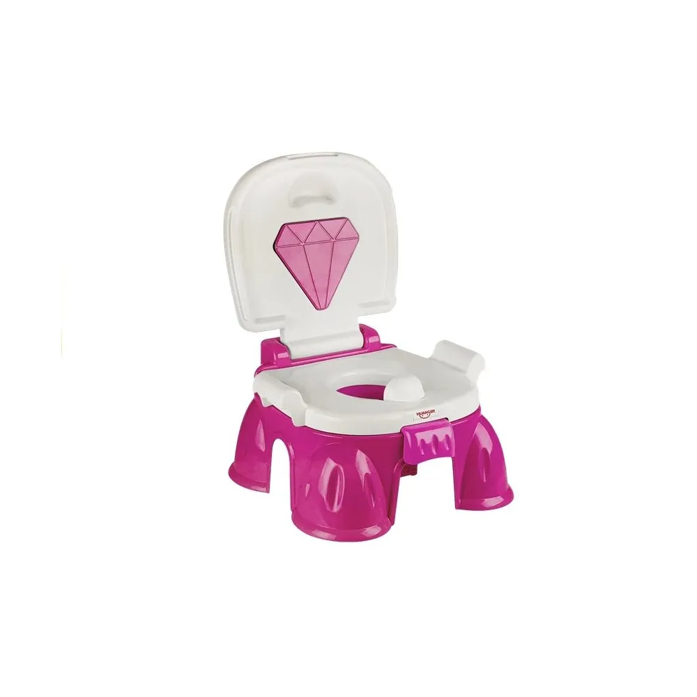 Podest do nauki higieny w różowym kolorze z antypoślizgową powłoką