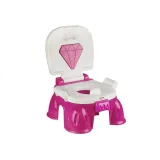 Podest do nauki higieny w różowym kolorze z antypoślizgową powłoką