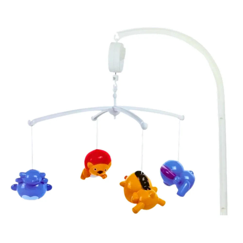 Detal pozytywki karuzeli ze zwierzętami: lew, słonik, żyrafa, hipopotam