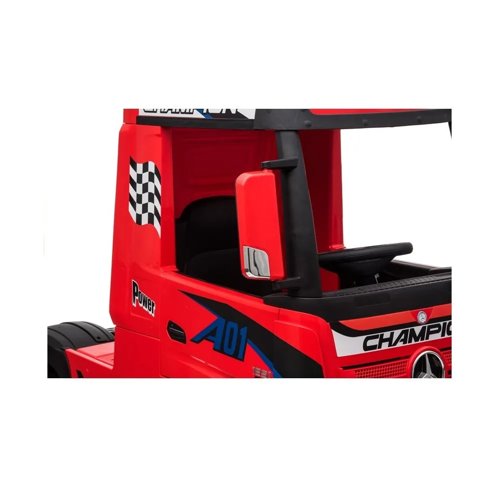 Auto na Akumulator Mercedes Actros Czerwone