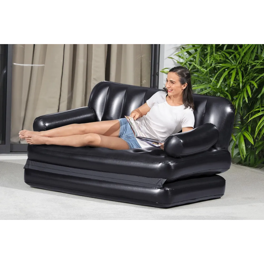 Szybkie pompowanie materaca Bestway 75056 elektryczną pompką