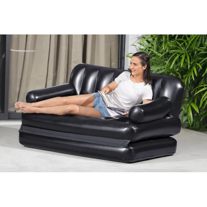 Szybkie pompowanie materaca Bestway 75056 elektryczną pompką