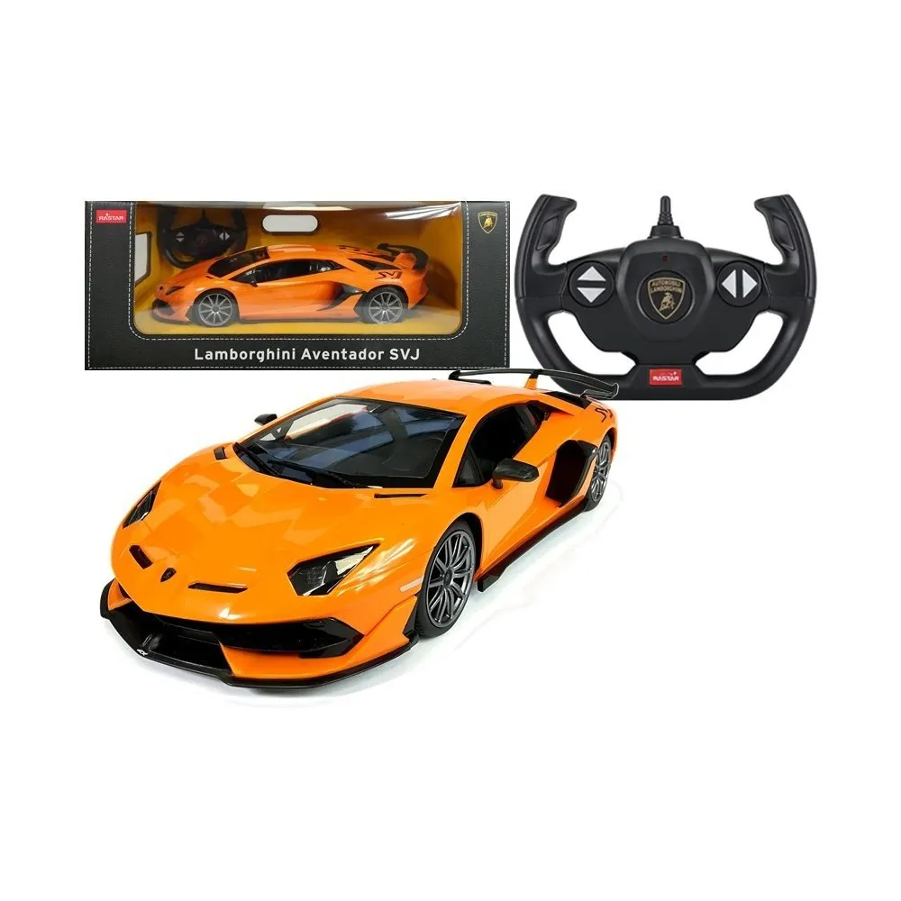 Zdalnie sterowany model Lamborghini Aventador w skali 1:14, pomarańczowy