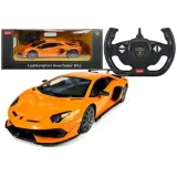 Zdalnie sterowany model Lamborghini Aventador w skali 1:14, pomarańczowy