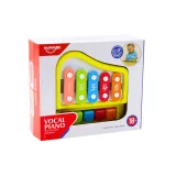 Edukacyjne cymbałki pianinko żółte dla dzieci powyżej 18 miesięcy