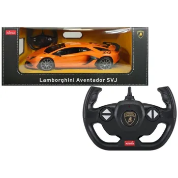 Pomarańczowy model sportowego Lamborghini Aventador do zabawy i kolekcjonowania