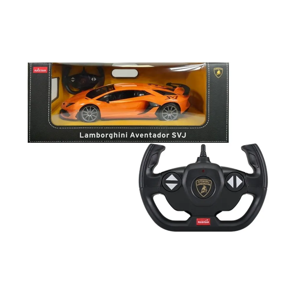 Pomarańczowy model sportowego Lamborghini Aventador do zabawy i kolekcjonowania