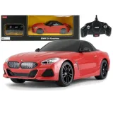 Czerwone BMW Z4 Roadster Rastar 1:18 zdalnie sterowane na białym tle