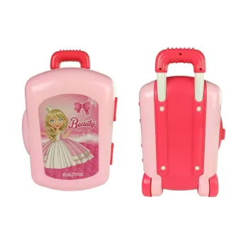 Dziewczęcy zestaw do stylizacji włosów i paznokci w walizce