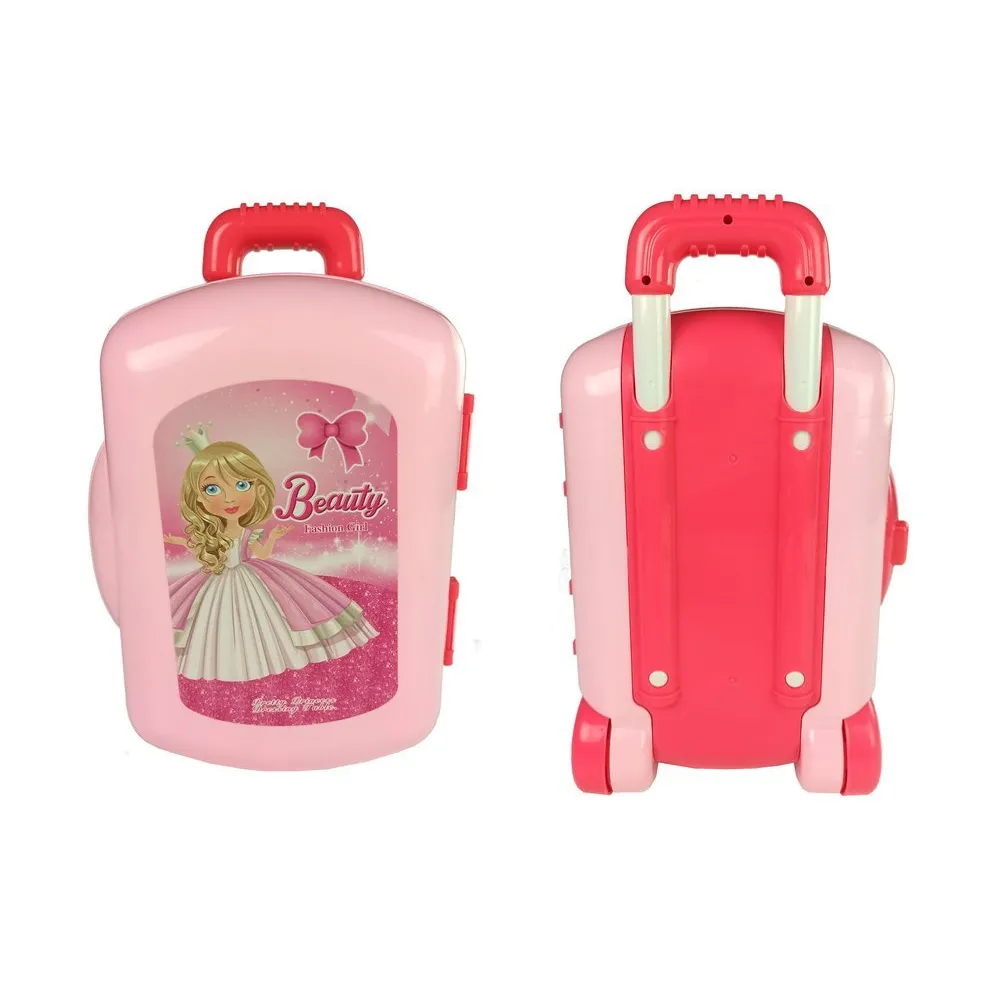 Dziewczęcy zestaw do stylizacji włosów i paznokci w walizce