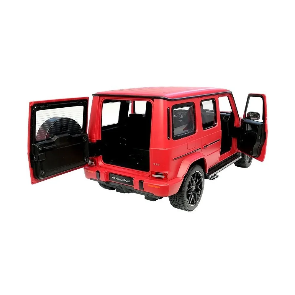 Widok szczegółowego wnętrza modelu Mercedes G63 Rastar R/C