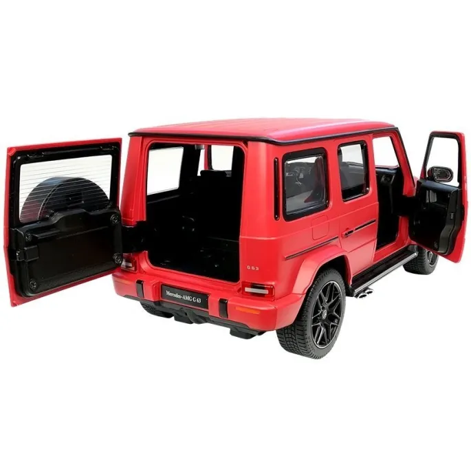 Widok szczegółowego wnętrza modelu Mercedes G63 Rastar R/C