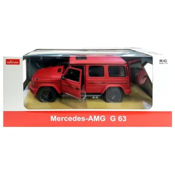 Mercedes G63 Rastar R/C w dynamicznej pozie na tle neutralnego podłoża