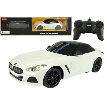 Zdalnie sterowany model BMW Z4 Roadster Rastar biały w skali 1:24 z pilotem